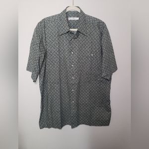 Burma Bibas Green Short Sleeve Button-down L